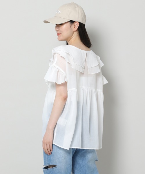 3.3 Field Trip （3.3フィールドトリップ）の「【UNISEX】3.3Field Trip／MERCI CAP　2905744（ニットキャップ/ビーニー・レディース・ライトベージュ/ネイビー/グリーン・FREE）」の19枚目の写真