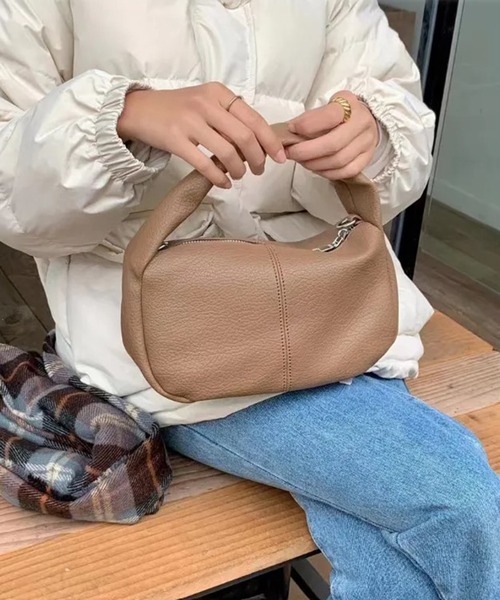 MAISON BREEZE(メゾンブリーズ)の「【MAISON BREEZE】ワンハンドルハンドバッグ KNF012 ※(ハンドバッグ・レディース・ブラック/ホワイト/ベージュ・FREE)」の1枚目の写真