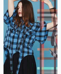 PUBLUX | SeeSew/シーソー GARTER BLOUSE/ガーターフリルブラウス(シャツ/ブラウス)