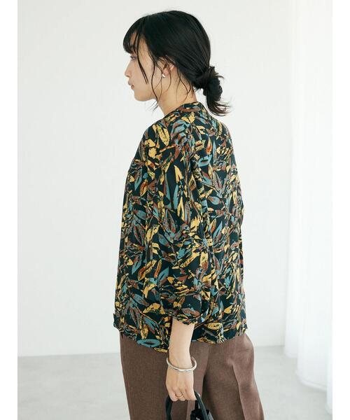 CRAFT STANDARD BOUTIQUE(クラフトスタンダードブティック)の「レーヨンワイドシャツ(シャツ/ブラウス・レディース・マスタード/グリーン/ブラック・FREE)」の10枚目の写真