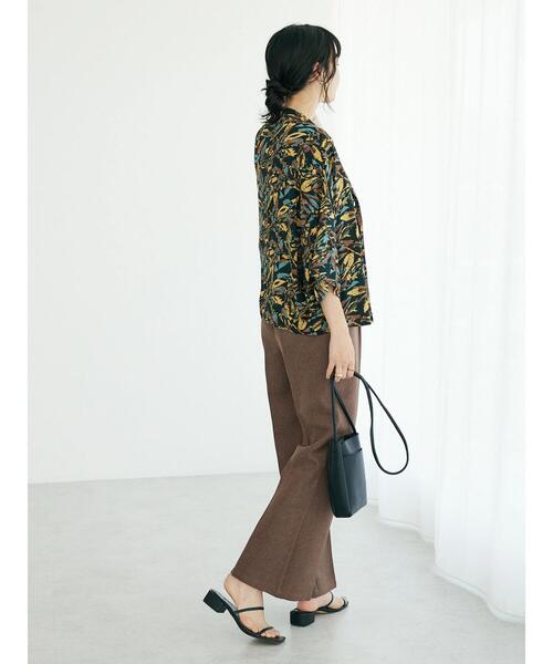 CRAFT STANDARD BOUTIQUE(クラフトスタンダードブティック)の「レーヨンワイドシャツ(シャツ/ブラウス・レディース・マスタード/グリーン/ブラック・FREE)」の16枚目の写真