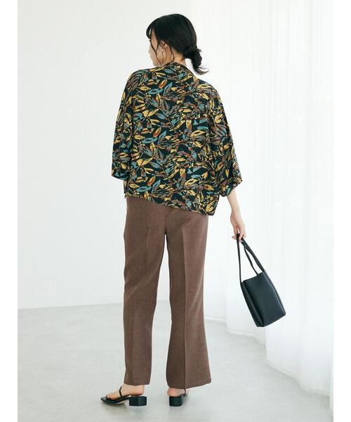 CRAFT STANDARD BOUTIQUE(クラフトスタンダードブティック)の「レーヨンワイドシャツ(シャツ/ブラウス・レディース・マスタード/グリーン/ブラック・FREE)」の17枚目の写真