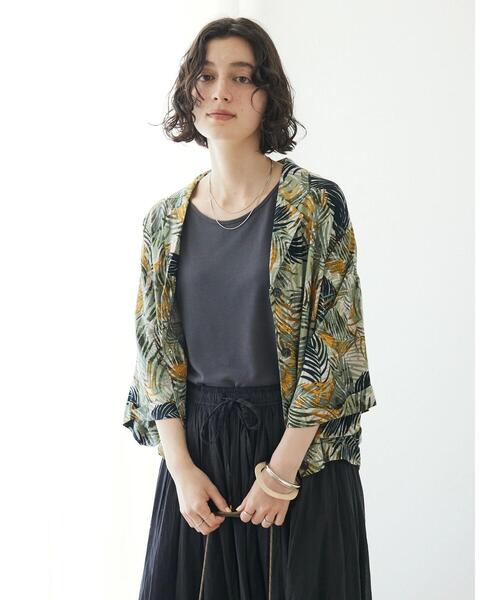 CRAFT STANDARD BOUTIQUE(クラフトスタンダードブティック)の「レーヨンワイドシャツ(シャツ/ブラウス・レディース・マスタード/グリーン/ブラック・FREE)」の19枚目の写真