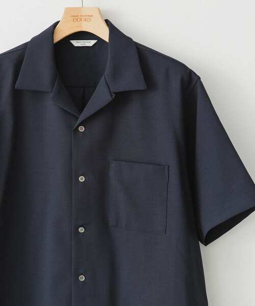 URBAN RESEARCH DOORS（アーバンリサーチドアーズ）の「『速乾』ドライパナマオープンカラーシャツ（シャツ/ブラウス・メンズ・モカ/ネイビー/チャコールグレー/ライトグレー・X-LARGE/MEDIUM/LARGE）」の4枚目の写真