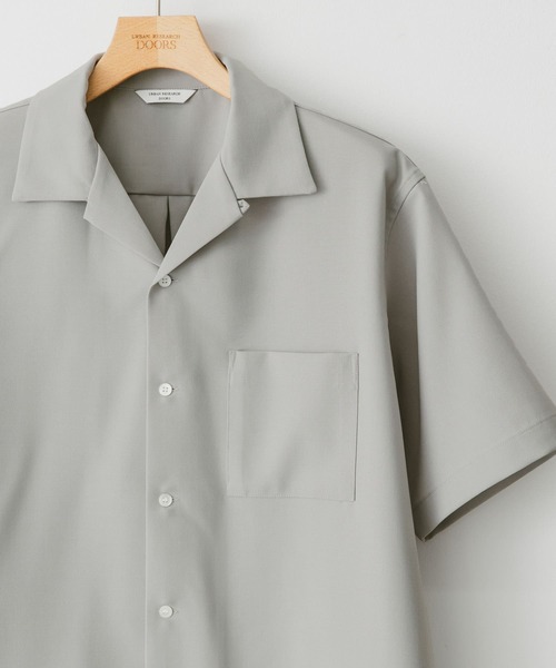 URBAN RESEARCH DOORS（アーバンリサーチドアーズ）の「『速乾』ドライパナマオープンカラーシャツ（シャツ/ブラウス・メンズ・モカ/ネイビー/チャコールグレー/ライトグレー・X-LARGE/MEDIUM/LARGE）」の3枚目の写真