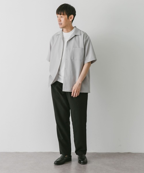 URBAN RESEARCH DOORS（アーバンリサーチドアーズ）の「『速乾』ドライパナマオープンカラーシャツ（シャツ/ブラウス・メンズ・モカ/ネイビー/チャコールグレー/ライトグレー・X-LARGE/MEDIUM/LARGE）」の7枚目の写真