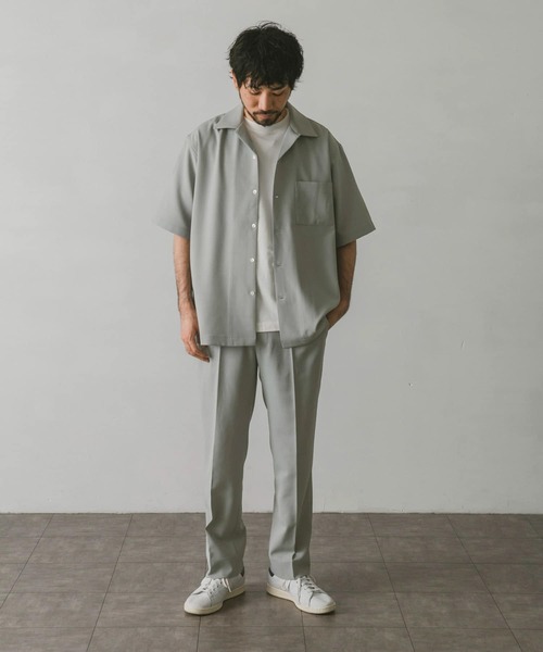 URBAN RESEARCH DOORS（アーバンリサーチドアーズ）の「『速乾』ドライパナマオープンカラーシャツ（シャツ/ブラウス・メンズ・モカ/ネイビー/チャコールグレー/ライトグレー・X-LARGE/MEDIUM/LARGE）」の9枚目の写真