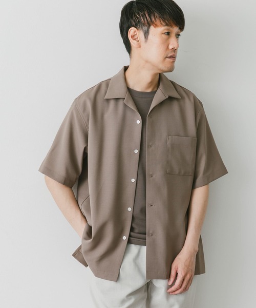 URBAN RESEARCH DOORS（アーバンリサーチドアーズ）の「『速乾』ドライパナマオープンカラーシャツ（シャツ/ブラウス・メンズ・モカ/ネイビー/チャコールグレー/ライトグレー・X-LARGE/MEDIUM/LARGE）」の15枚目の写真