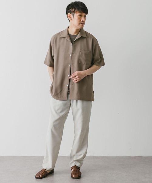 URBAN RESEARCH DOORS（アーバンリサーチドアーズ）の「『速乾』ドライパナマオープンカラーシャツ（シャツ/ブラウス・メンズ・モカ/ネイビー/チャコールグレー/ライトグレー・X-LARGE/MEDIUM/LARGE）」の18枚目の写真