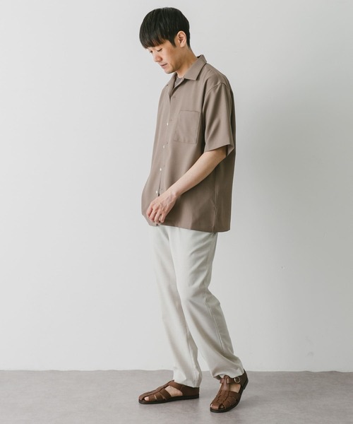 URBAN RESEARCH DOORS（アーバンリサーチドアーズ）の「『速乾』ドライパナマオープンカラーシャツ（シャツ/ブラウス・メンズ・モカ/ネイビー/チャコールグレー/ライトグレー・X-LARGE/MEDIUM/LARGE）」の8枚目の写真