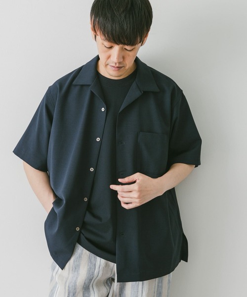 URBAN RESEARCH DOORS（アーバンリサーチドアーズ）の「『速乾』ドライパナマオープンカラーシャツ（シャツ/ブラウス・メンズ・モカ/ネイビー/チャコールグレー/ライトグレー・X-LARGE/MEDIUM/LARGE）」の12枚目の写真