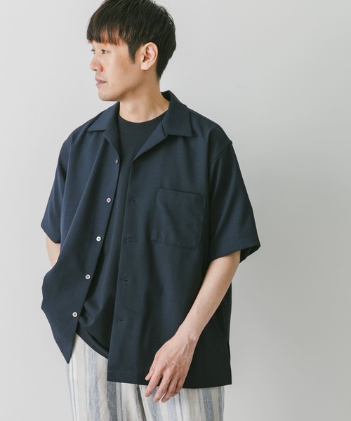 URBAN RESEARCH DOORS（アーバンリサーチドアーズ）の「『速乾』ドライパナマオープンカラーシャツ（シャツ/ブラウス・メンズ・モカ/ネイビー/チャコールグレー/ライトグレー・X-LARGE/MEDIUM/LARGE）」の14枚目の写真