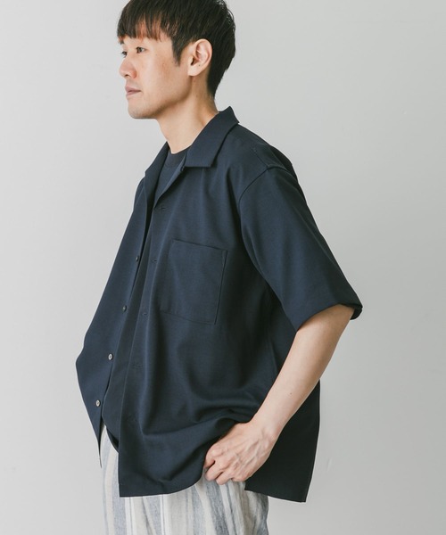 URBAN RESEARCH DOORS（アーバンリサーチドアーズ）の「『速乾』ドライパナマオープンカラーシャツ（シャツ/ブラウス・メンズ・モカ/ネイビー/チャコールグレー/ライトグレー・X-LARGE/MEDIUM/LARGE）」の10枚目の写真