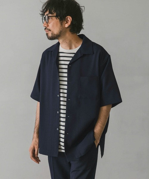 URBAN RESEARCH DOORS（アーバンリサーチドアーズ）の「『速乾』ドライパナマオープンカラーシャツ（シャツ/ブラウス・メンズ・モカ/ネイビー/チャコールグレー/ライトグレー・X-LARGE/MEDIUM/LARGE）」の22枚目の写真