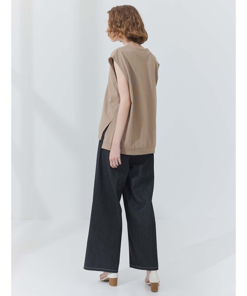 CEDNIE（セドニー）の「配色ステッチワイドデニムパンツ（その他パンツ・レディース・ブラック/ネイビー・S/M）」の9枚目の写真