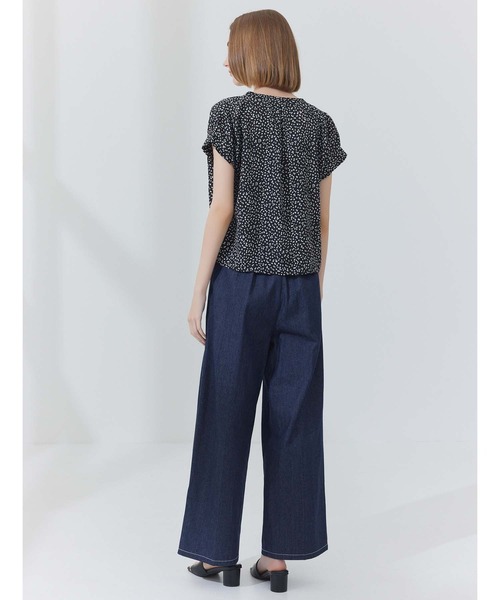 CEDNIE（セドニー）の「配色ステッチワイドデニムパンツ（その他パンツ・レディース・ブラック/ネイビー・S/M）」の16枚目の写真