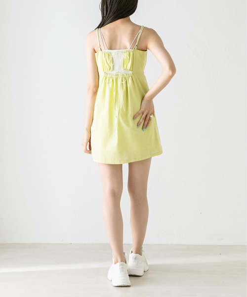 OLIVE des OLIVE（オリーブデオリーブ）の「ミニキャミワンピース　1031090610（ワンピース・レディース・チェック/ライム/ブラック・FREE）」の20枚目の写真