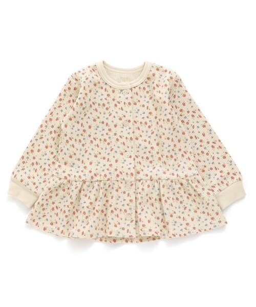 Ampersand（アンパサンド）の「お花柄前あきパジャマ（ルームウェア/パジャマ・キッズ・キナリ/ラベンダー・140/130/120/110/100/80/90）」の8枚目の写真