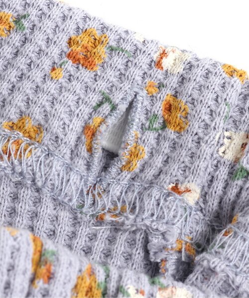 Ampersand（アンパサンド）の「お花柄前あきパジャマ（ルームウェア/パジャマ・キッズ・キナリ/ラベンダー・140/130/120/110/100/80/90）」の15枚目の写真