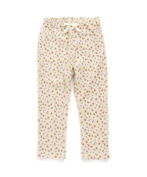 Ampersand（アンパサンド）の「お花柄前あきパジャマ（ルームウェア/パジャマ・キッズ・キナリ/ラベンダー・140/130/120/110/100/80/90）」の10枚目の写真