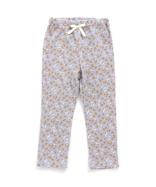 Ampersand（アンパサンド）の「お花柄前あきパジャマ（ルームウェア/パジャマ・キッズ・キナリ/ラベンダー・140/130/120/110/100/80/90）」の9枚目の写真