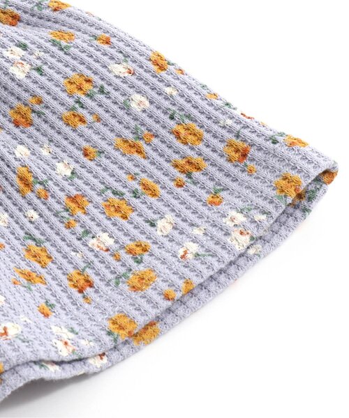 Ampersand（アンパサンド）の「お花柄前あきパジャマ（ルームウェア/パジャマ・キッズ・キナリ/ラベンダー・140/130/120/110/100/80/90）」の16枚目の写真