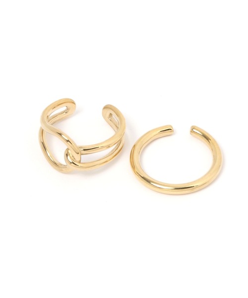 LEPSIM（レプシィム）の「2Pステンレスリング　960803（リング・レディース・シルバー/ゴールド・ONE SIZE）」の2枚目の写真