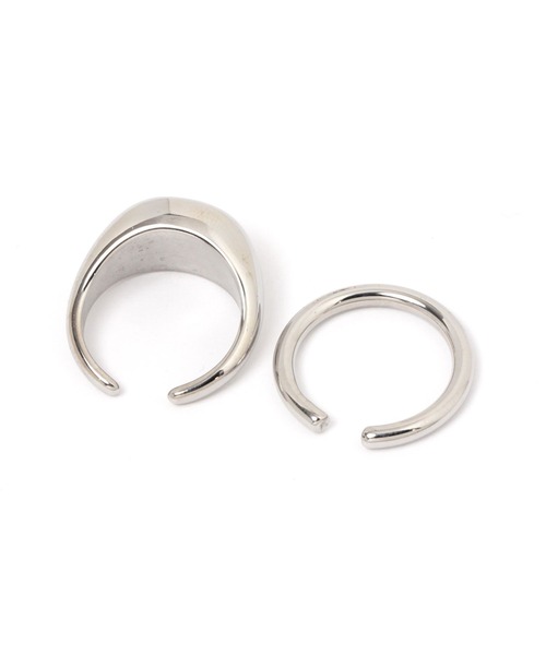 LEPSIM（レプシィム）の「2Pステンレスリング　960803（リング・レディース・シルバー/ゴールド・ONE SIZE）」の4枚目の写真