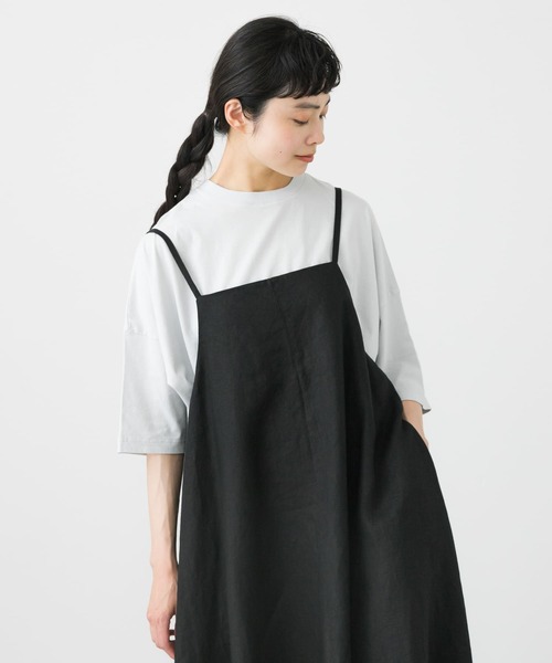 かぐれ ワイドカットソー プルオーバー ブラック かぐれ(カグレ)の「ワイド5分袖プルオーバー(Tシャツ