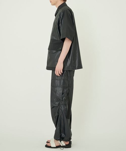 UNITED TOKYO（ユナイテッドトウキョウ）の「WAX VINTAGE M-65シャツ(半袖)（シャツ/ブラウス・メンズ・ダークグレー/ブラック・1/2）」の22枚目の写真