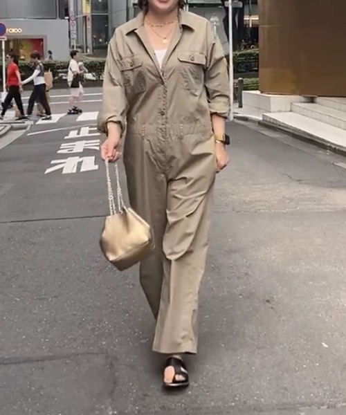 RIVE DROITE（リヴドロワ）の「ジャンプスーツ（サロペット/オーバーオール・レディース・カーキ/ブラック・FREE）」の15枚目の写真