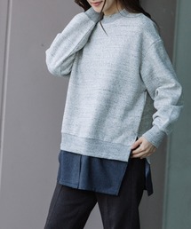 Munich | 裏起毛裏毛×デニムドッキングスウェット(スウェット)