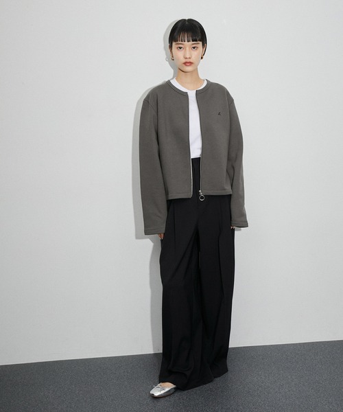 agnes.b 別注クロップド カーディガン adam et rope ADAM ET ROPÉ FEMME(アダム エ ロペ ファム) / 【agnes b. pour
