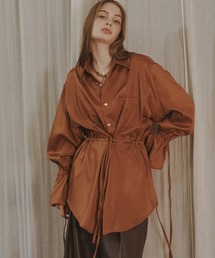 seyto | Drawstring oversized shirt / ドロストオーバーサイズシャツ(シャツ/ブラウス)
