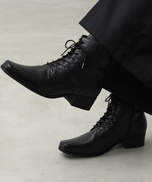 CALLNE（カルネ）の「【CALLNE】Squaretoe Real Leather Heelboots / スクエアトゥリアルレザーヒールブーツ（ブーツ）」