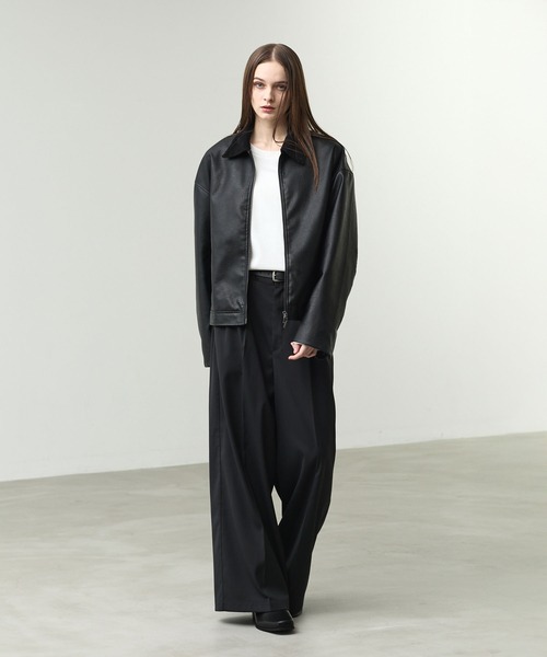 CALLNE】Squaretoe Real Leather Heelboots / スクエアトゥリアル