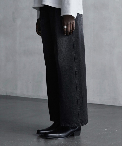 CALLNE】Squaretoe Real Leather Heelboots / スクエアトゥリアル