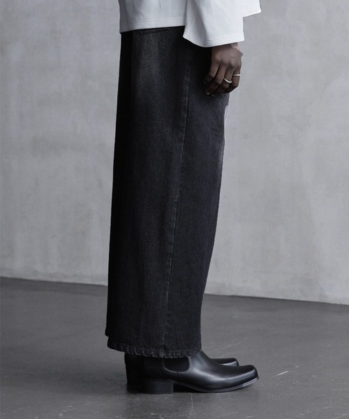 セール】【CALLNE】Squaretoe Real Leather Heelboots / スクエアトゥ