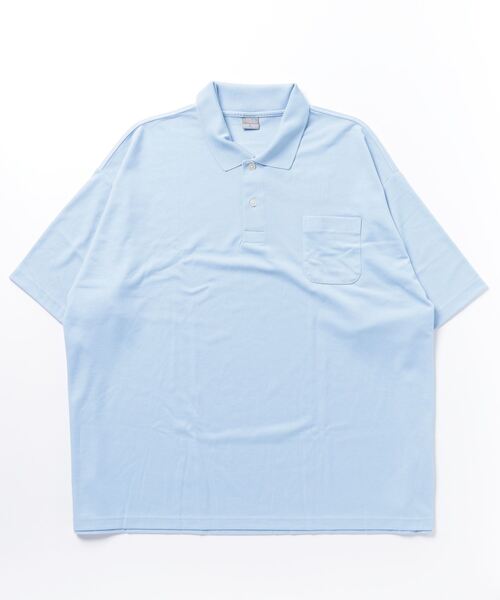 ONE DAY KMC (ワンデイケーエムシー)の「KK POLOIZM / DRY半袖ポロシャツ(ポロシャツ・メンズ・ホワイト/ロイヤルブルー/サックスブルー/ブラック/ネイビー・X3(6L~7L))」の10枚目の写真