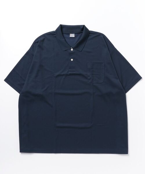 ONE DAY KMC (ワンデイケーエムシー)の「KK POLOIZM / DRY半袖ポロシャツ(ポロシャツ・メンズ・ホワイト/ロイヤルブルー/サックスブルー/ブラック/ネイビー・X3(6L~7L))」の7枚目の写真