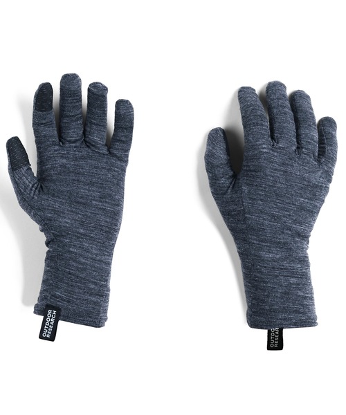 OUTDOOR RESEARCH（アウトドアリサーチ）の「OUTDOOR RESEARCH/アウトドアリサーチ Merino 150 Sensor Liners/メリノ150センサーライナー（手袋・メンズ・ブラック/チャコールグレー・LARGE/MEDIUM）」の2枚目の写真