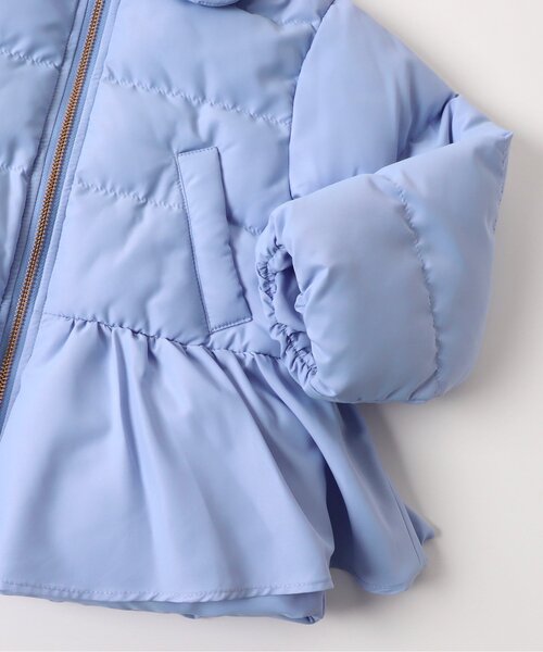 apres les cours（アプレレクール）の「【マシンウォッシャブル】ペプラム中綿アウター（ダウンジャケット/コート・キッズ・アイボリー/ブルー/エンジ/ネイビー・100/90/130/80/110/120/140）」の19枚目の写真