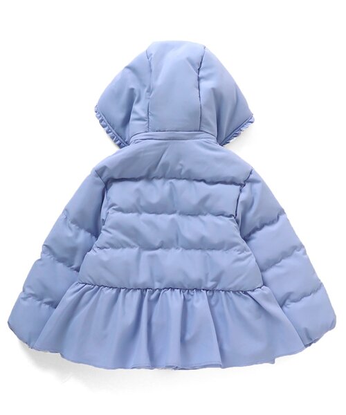 apres les cours（アプレレクール）の「【マシンウォッシャブル】ペプラム中綿アウター（ダウンジャケット/コート・キッズ・アイボリー/ブルー/エンジ/ネイビー・100/90/130/80/110/120/140）」の8枚目の写真