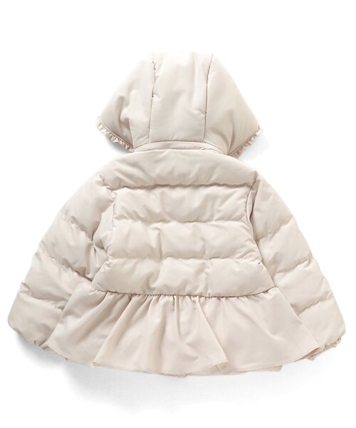 apres les cours（アプレレクール）の「【マシンウォッシャブル】ペプラム中綿アウター（ダウンジャケット/コート・キッズ・アイボリー/ブルー/エンジ/ネイビー・100/90/130/80/110/120/140）」の6枚目の写真