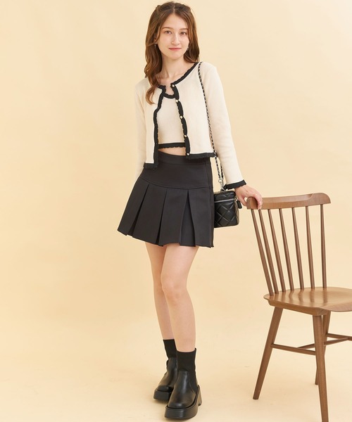 titty&Co. PETIT(ティティアンドコープティ)の「【titty&Co.PETIT 】ボックスプリーツミニスカパン(スカート・レディース・グレー/ブラック・FREE)」の16枚目の写真