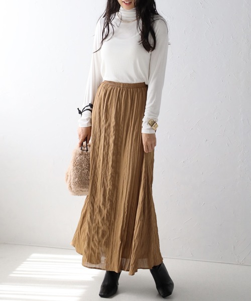 COMMRE（コムル）の「タートルリブインナー（Tシャツ/カットソー・レディース・ホワイト/チャコールグレー/ピンク/ライトグリーン・FREE）」の18枚目の写真