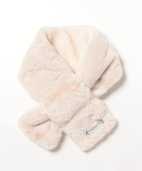 KANGOL(カンゴール)の「【KANGOL/カンゴール】リバーシブル ファー ティペット マフラー(マフラー・レディース・グリーン/グレー/ブラック/アイボリー・FREE)」の1枚目の写真