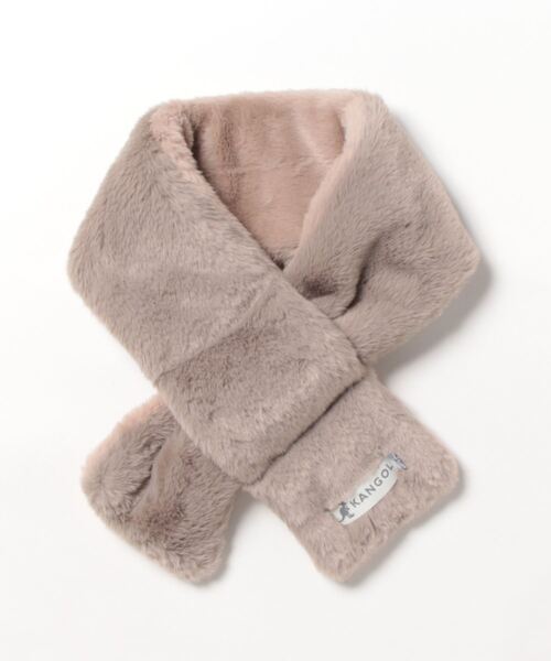 KANGOL(カンゴール)の「【KANGOL/カンゴール】リバーシブル ファー ティペット マフラー(マフラー・レディース・グリーン/グレー/ブラック/アイボリー・FREE)」の3枚目の写真