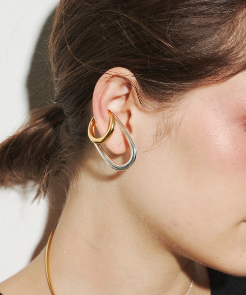 金属アレルギー対応/新色追加】Double Earcuff Ring/ダブル