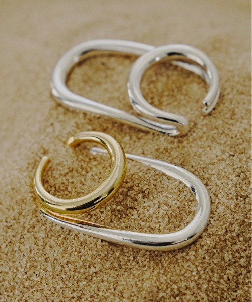 loni（ロニ）の「【金属アレルギー対応/新色追加】Double Earcuff Ring/ダブルイヤカフリング（リング・レディース・その他/シルバー・FREE）」の8枚目の写真